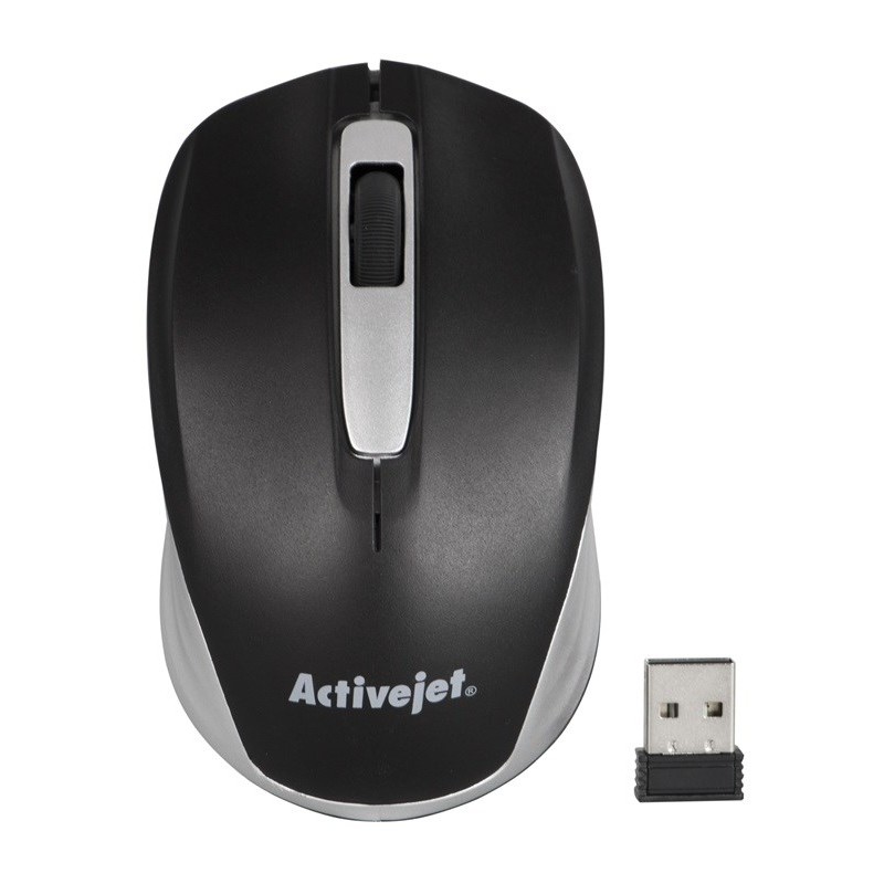 Activejet mouse AMY-313 wireless computer mouse (optical; 1200 DPI; black)