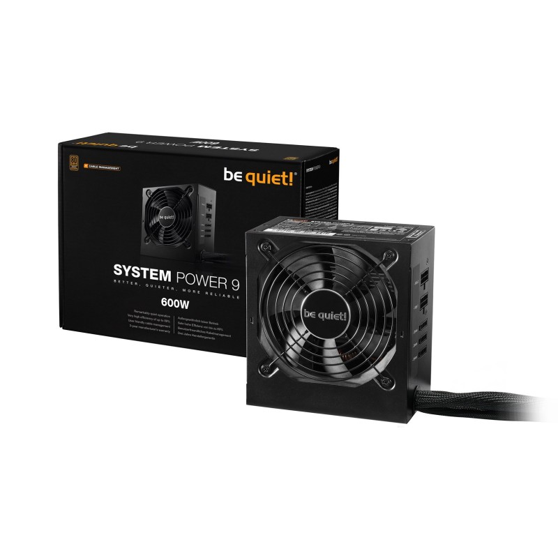 be quiet! System Power 9 | 600W CM power supply unit ATX Black be quiet! System Power 9 | 600W CM power supply unit ATX Black