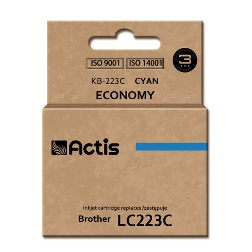 Actis KB-223C ink (replacement for Brother LC223C; Standard; 10 ml; cyan) Actis KB-223C ink (replacement for Brother LC223C; Standard; 10 ml; cyan)