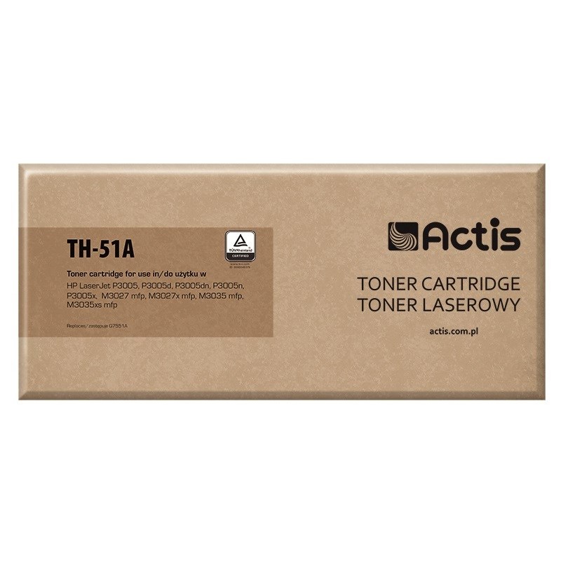 Actis TH-51A Toner Cartridge (replacement for HP 51A Q7551A; Standard; 6500 pages; black)