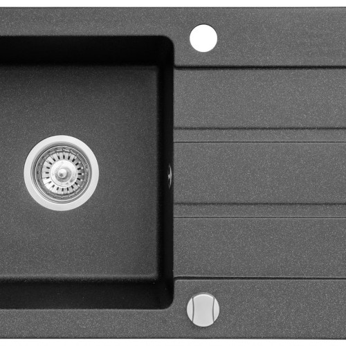 Sink MAIDSINKS Promo 76x44 1B 1D black Sink MAIDSINKS Promo 76x44 1B 1D black