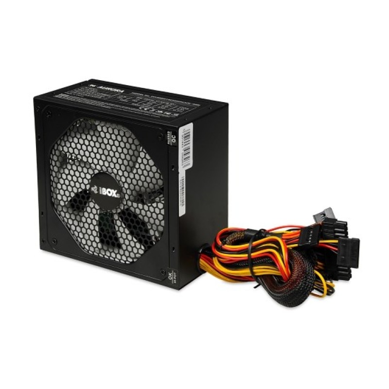Power Supply IBOX AURORA 600W 14 CM FAN ZIA600W14CMBOX Power Supply IBOX AURORA 600W 14 CM FAN ZIA600W14CMBOX