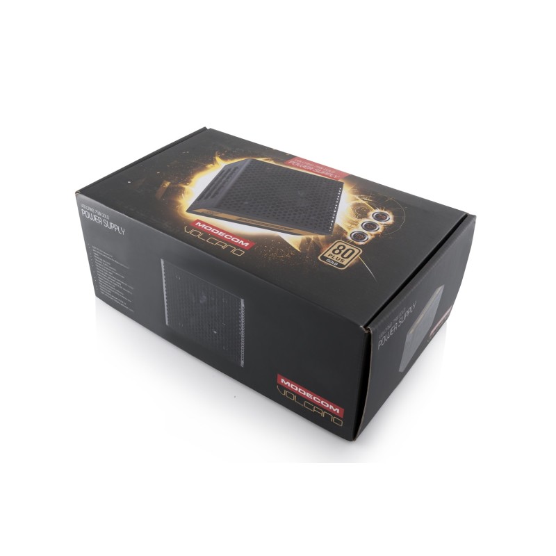Modecom Volcano Gold power supply unit 750 W ATX Black Modecom Volcano Gold power supply unit 750 W ATX Black
