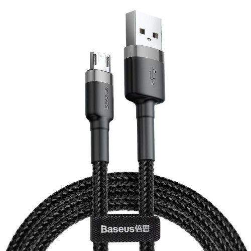 Baseus Cafule 2.4A 1m Micro USB cable (grey/black) Baseus Cafule 2.4A 1m Micro USB cable (grey/black)