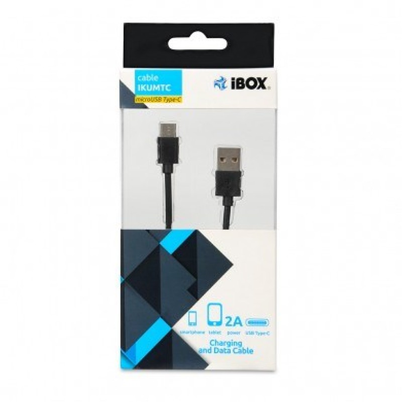 iBox IKUMTC USB cable 1 m USB 3.2 Gen 1 (3.1 Gen 1) USB A USB C Black iBox IKUMTC USB cable 1 m USB 3.2 Gen 1 (3.1 Gen 1) USB A USB C Black