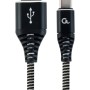 Gembird CC-USB2B-AMCM-2M-BW USB cable USB 2.0 USB A USB C Black, White
