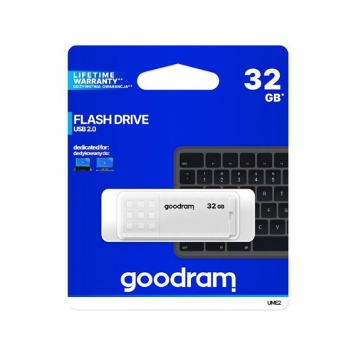 Goodram USB flash drive UME2 32 GB USB Type-A 2.0 White Goodram USB flash drive UME2 32 GB USB Type-A 2.0 White