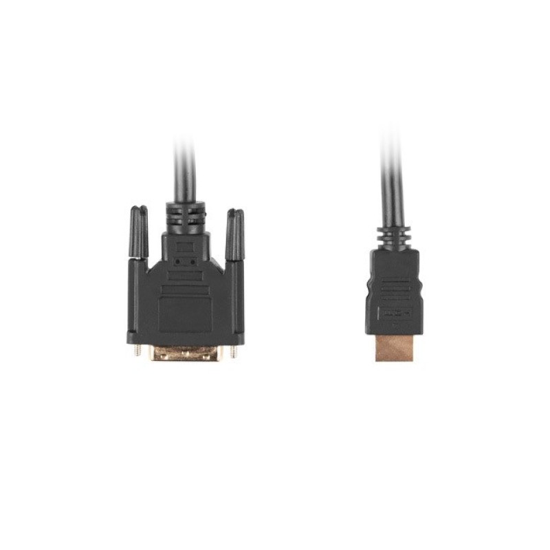 Lanberg CA-HDDV-10CC-0030-BK video cable adapter 3 m HDMI Type A (Standard) DVI-D Black Lanberg CA-HDDV-10CC-0030-BK video cable adapter 3 m HDMI Type A (Standard) DVI-D Black