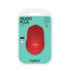 Mouse Logitech M330 Silent Plus Red