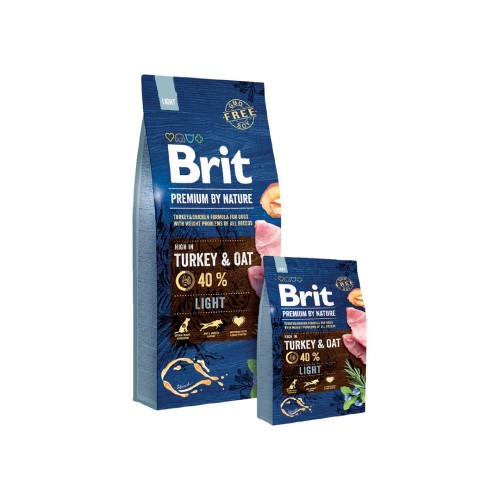 Brit Premium by Nature Light - dry dog food - Apple, Chicken, Corn, Turkey 15 kg Brit Premium by Nature Light - dry dog food - Apple, Chicken, Corn, Turkey 15 kg