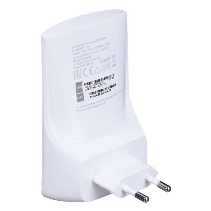 TP-Link RE190 network extender Network repeater White TP-Link RE190 network extender Network repeater White