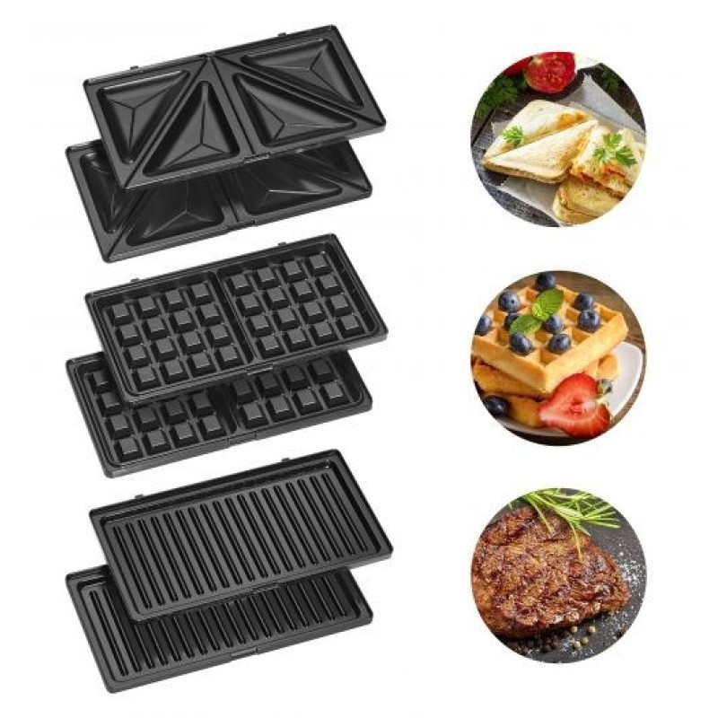 Clatronic ST/WA 3670 sandwich maker 800 W Black, Stainless steel Clatronic ST/WA 3670 sandwich maker 800 W Black, Stainless steel