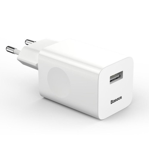 Mains Charger Baseus Charging Quick Charger USB 3.0 - white Mains Charger Baseus Charging Quick Charger USB 3.0 - white