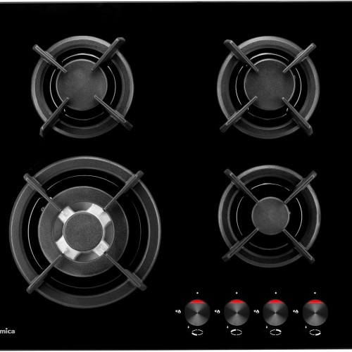 Amica PG6411SR hob Black Built-in Gas 4 zone(s) Amica PG6411SR hob Black Built-in Gas 4 zone(s)