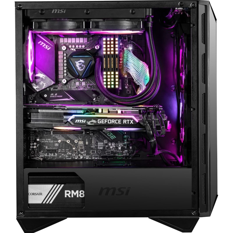 MSI MPG GUNGNIR 110R Mid Tower Gaming Computer Case Black, USB 3.2 Gen2 Type C, 4x 120mm ARGB Fan, Mystic Light Sync, 1 to 6 ARGB Control board, 2x Tempered Glass Panels, ATX, mATX, mini-ITX MSI MPG GUNGNIR 110R Mid Tower Gaming Computer Case Black, USB 3.2 Gen2 Type C, 4x 120mm ARGB Fan, Mystic Light Sync, 1 to 6 ARGB Control board, 2x Tempered Glass Panels, ATX, mATX, mini-ITX