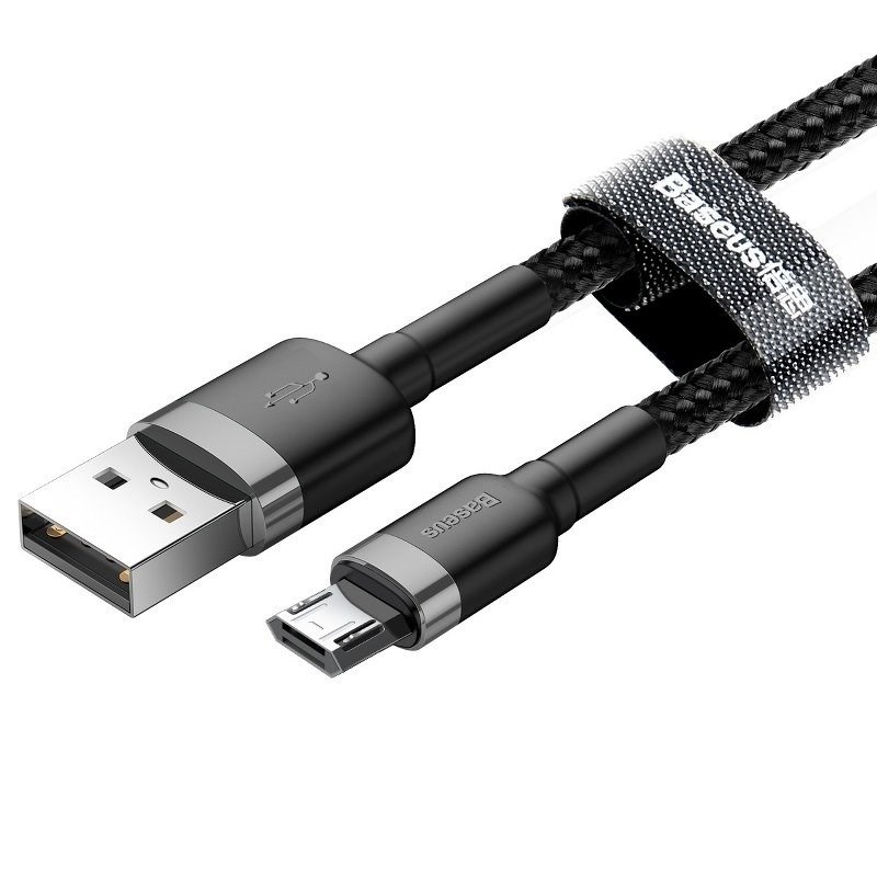 Baseus Cafule 2.4A 1m Micro USB cable (grey/black) Baseus Cafule 2.4A 1m Micro USB cable (grey/black)