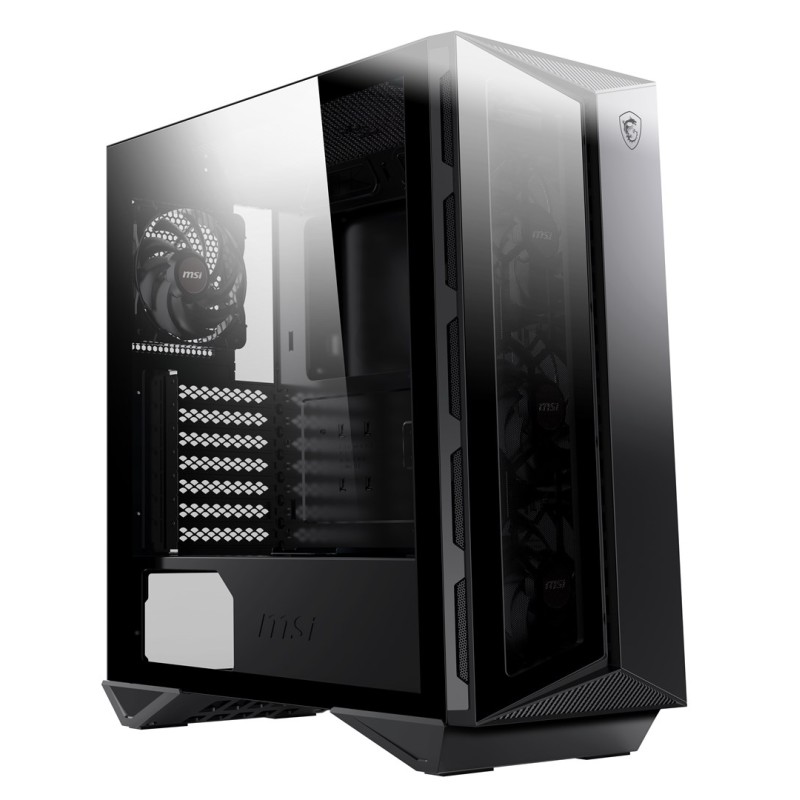 MSI MPG GUNGNIR 110R Mid Tower Gaming Computer Case Black, USB 3.2 Gen2 Type C, 4x 120mm ARGB Fan, Mystic Light Sync, 1 to 6 ARGB Control board, 2x Tempered Glass Panels, ATX, mATX, mini-ITX MSI MPG GUNGNIR 110R Mid Tower Gaming Computer Case Black, USB 3.2 Gen2 Type C, 4x 120mm ARGB Fan, Mystic Light Sync, 1 to 6 ARGB Control board, 2x Tempered Glass Panels, ATX, mATX, mini-ITX