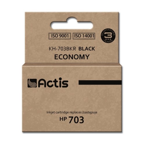 Actis KH-703BKR ink (replacement for HP 703 CD887AE; Standard; 15 ml; black)