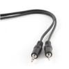 Gembird 1.2m, 3.5mm/3.5mm, M/M audio cable Black Gembird 1.2m, 3.5mm/3.5mm, M/M audio cable Black