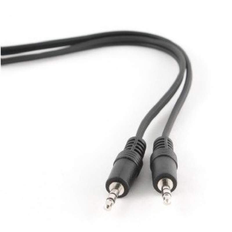 Gembird 1.2m, 3.5mm/3.5mm, M/M audio cable Black Gembird 1.2m, 3.5mm/3.5mm, M/M audio cable Black