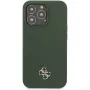 Θήκη Guess 4G Σιλικόνης Μεταλλικού Λογότυπου για iPhone 13 Pro σε χακί χρώμα