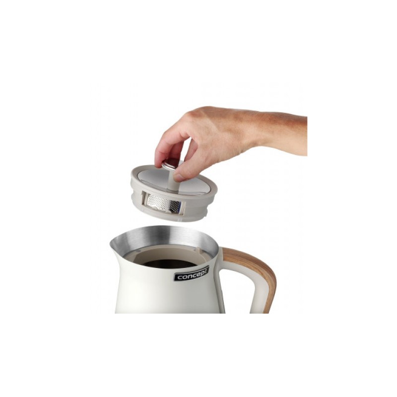 Ηλεκτρικός βραστήρας Concept RK3310 1,7 L 2200 W Λευκό, Ξύλο