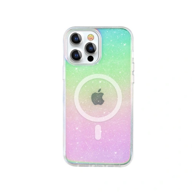 Θήκη Kingxbar PQY Elegant MagSafe για Apple iPhone 13 Rainbow