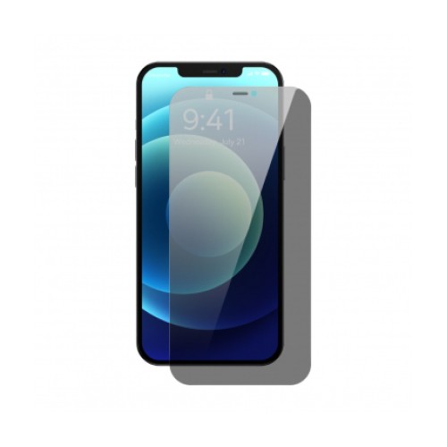 Προστατευτικό οθόνης απορρήτου Baseus για Apple iPhone 12 / 12 Pro, σκληρυμένο γυαλί, πλήρης κόλλα, με βοηθητικό πλαίσιο