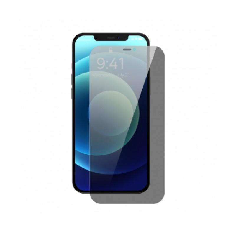 Προστατευτικό οθόνης απορρήτου Baseus για Apple iPhone 12 / 12 Pro, σκληρυμένο γυαλί, πλήρης κόλλα, με βοηθητικό πλαίσιο