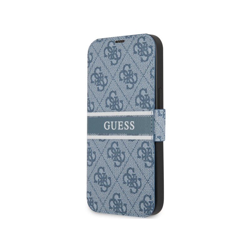 Guess PU 4G Printed Stripe Book CASE pro iPhone 13 Blue Guess PU 4G Printed Stripe Book CASE pro iPhone 13 Blue