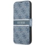 Guess PU 4G Printed Stripe Book CASE pro iPhone 13 Blue