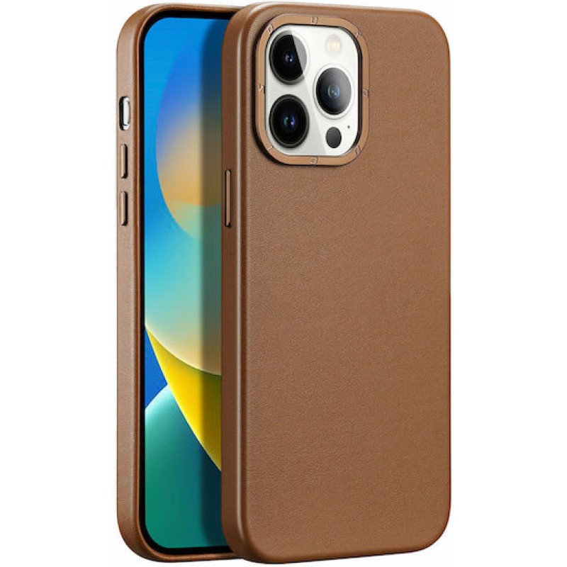 Dux Ducis Grit Back Cover Δερματίνης 2mm Καφέ (iPhone 14 Pro Max)