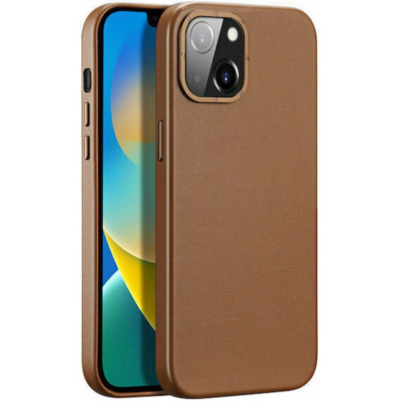 Dux Ducis Grit Back Cover Δερματίνης 2mm Καφέ (iPhone 14)