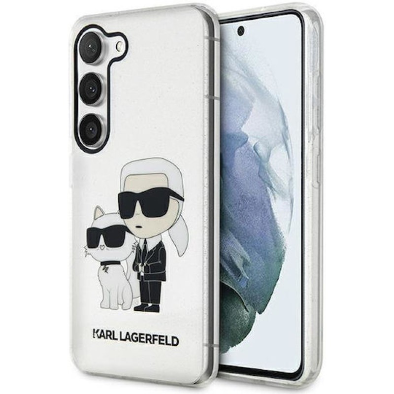 Karl Lagerfeld Karl & Choupette Back Cover Πλαστικό / Σιλικόνης Glitter Transparent (Galaxy S23) Karl Lagerfeld Karl & Choupette Back Cover Πλαστικό / Σιλικόνης Glitter Transparent (Galaxy S23)