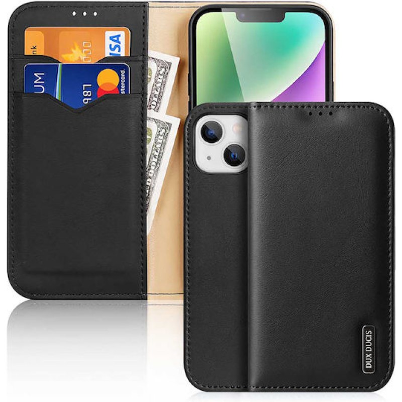 Dux Ducis Hivo Wallet Δερμάτινο Μαύρο (iPhone 15 Plus)