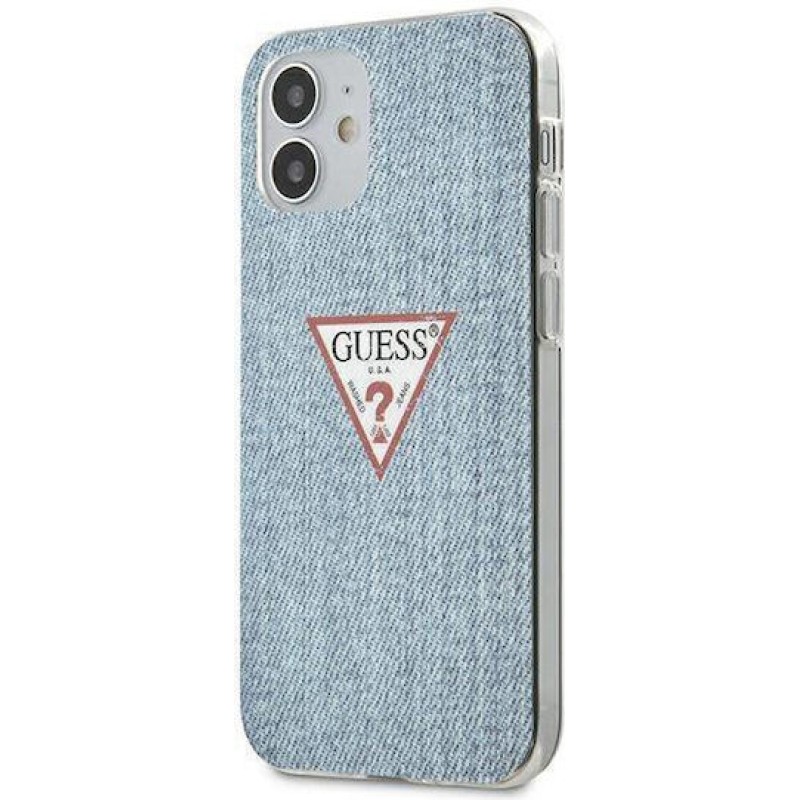 Guess Jeans Collection Back Cover Πλαστικό Γαλάζιο (iPhone 12 mini)