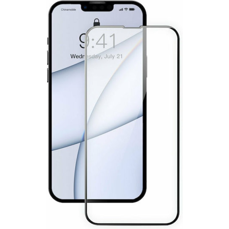 Baseus Porcelain Full Face Tempered Glass 2τμχ Μαύρο (iPhone 13 Pro Max)