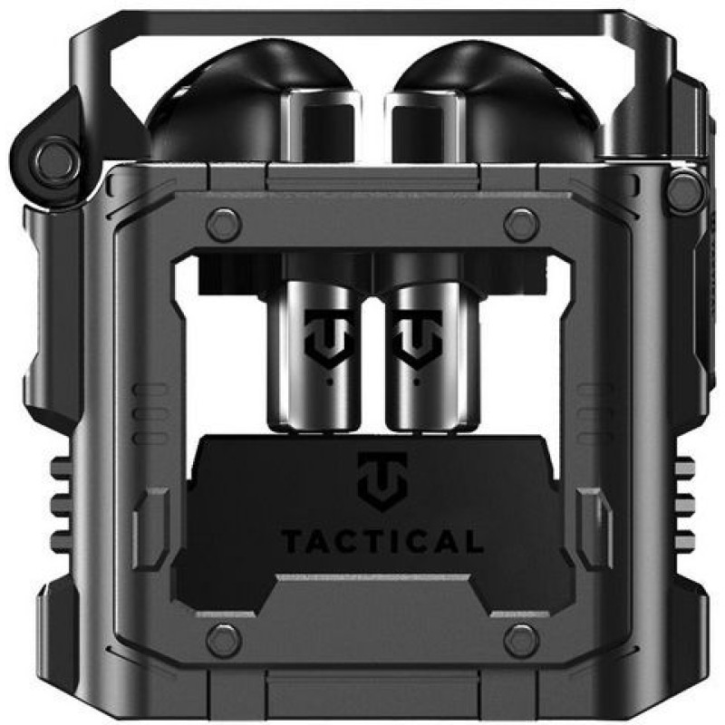 Tactical Vision Strikepods Earbud Bluetooth Handsfree Ακουστικά με Αντοχή στον Ιδρώτα και Θήκη Φόρτισης Μαύρα
