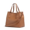 Mario Valentino Leather Tote Bag Tan
