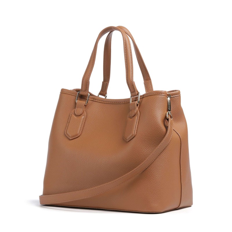Mario Valentino Leather Tote Bag Tan
