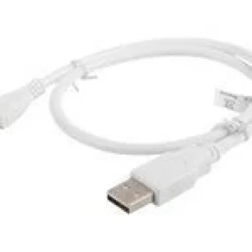 LANBERG CA-USBM-10CC-0005-W Lanberg cable USB 2.0 micro AM-MBM5P 50cm white LANBERG CA-USBM-10CC-0005-W Lanberg cable USB 2.0 micro AM-MBM5P 50cm white
