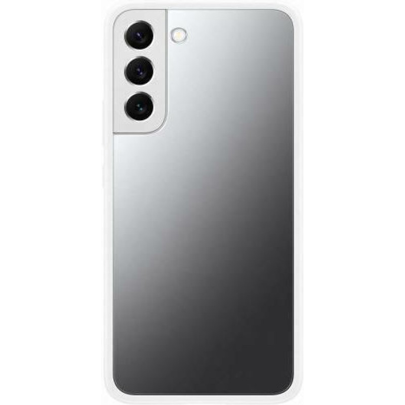 Samsung Frame Cover Back Cover Πλαστικό Διάφανο / Λευκό (Galaxy S22+ 5G)