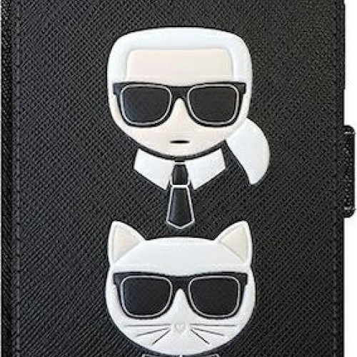 Karl Lagerfeld Karl & Choupette Book Δερματίνης Saffiano Μαύρο (iPhone 12 mini) Karl Lagerfeld Karl & Choupette Book Δερματίνης Saffiano Μαύρο (iPhone 12 mini)