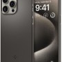Spigen Thin Fit Back Cover Σιλικόνης Gunmetal (iPhone 15 Pro Max)
