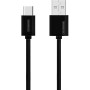 USB Cable Typ-c 3a Black Somostel 3100mah Quick Charger 1.2M Powerline SMS-BP02