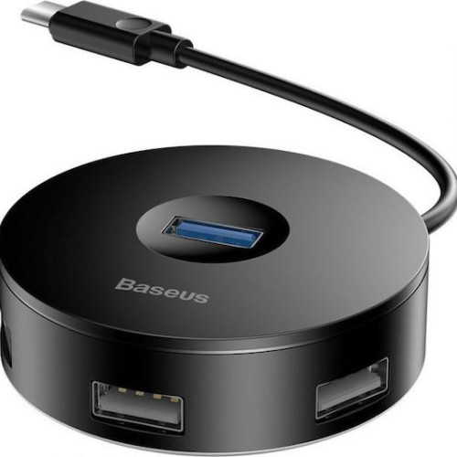 Baseus Round Box USB 3.0 Hub 4 Θυρών με σύνδεση USB-C Baseus Round Box USB 3.0 Hub 4 Θυρών με σύνδεση USB-C