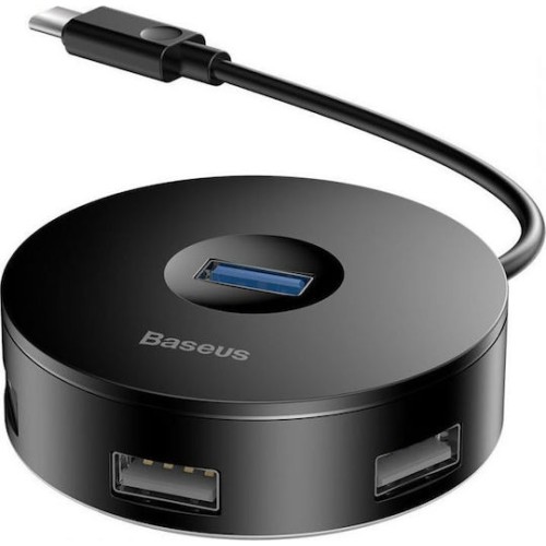 Baseus Round Box USB 3.0 Hub 4 Θυρών με σύνδεση USB-C Baseus Round Box USB 3.0 Hub 4 Θυρών με σύνδεση USB-C