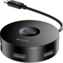 Baseus Round Box USB 3.0 Hub 4 Θυρών με σύνδεση USB-C