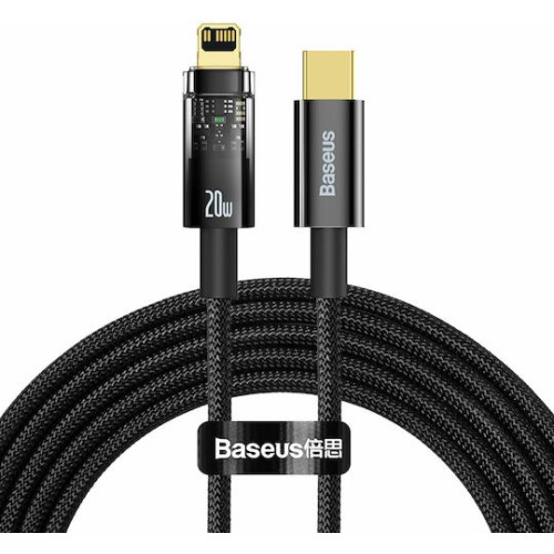 Baseus Explorer Braided USB-C to Lightning Cable 20W Μαύρο 2m (CATS000101) Baseus Explorer Braided USB-C to Lightning Cable 20W Μαύρο 2m (CATS000101)