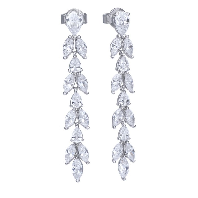 WOMEN EARRINGS DIAMONFIRE 6220211082 (3CM )